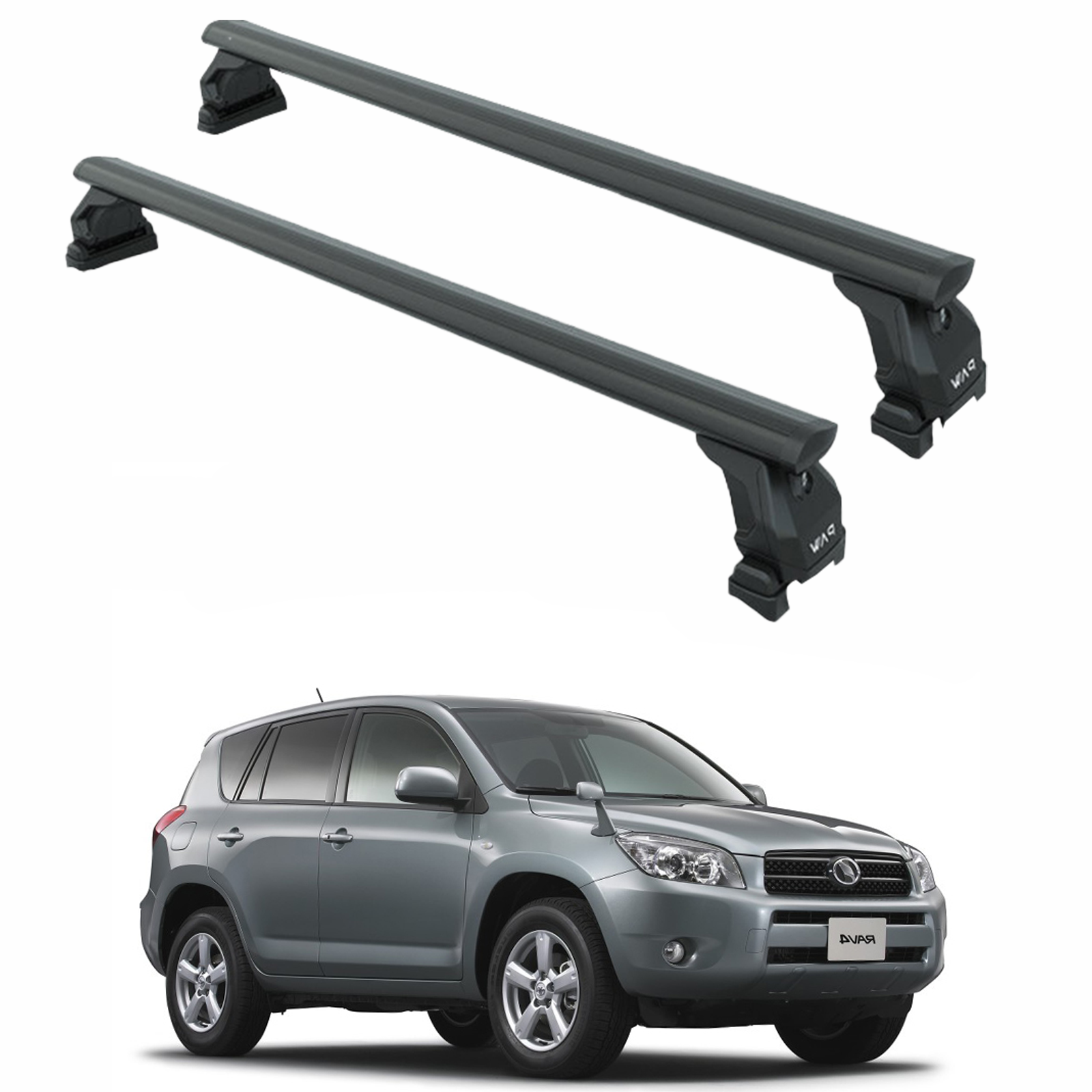 For Toyota Rav 4 2000-2006 Roof Rack Cross Bars Fix Point Black For Toyota Rav 4 2000-2006 Roof Rack Cross Bars Fix Point Black